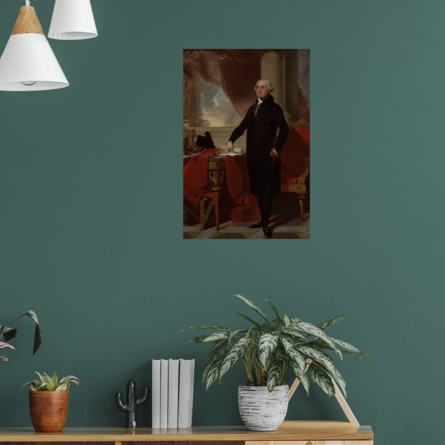 Lansdowne Portrait: US-Präsident George Washington Poster (Wohnzimmer 1)