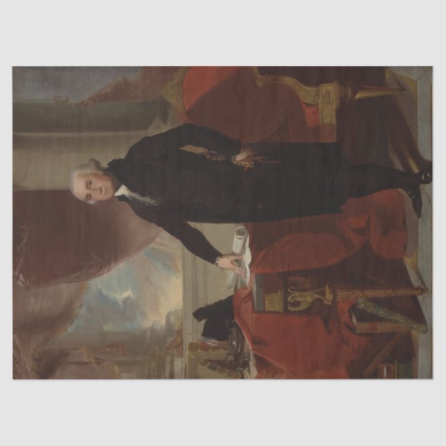 Lansdowne Portrait: US-Präsident George Washington Seidenpapier (Vorderseite)