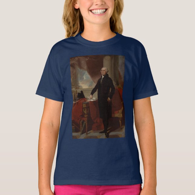 Lansdowne Portrait: US-Präsident George Washington T-Shirt (Vorderseite)