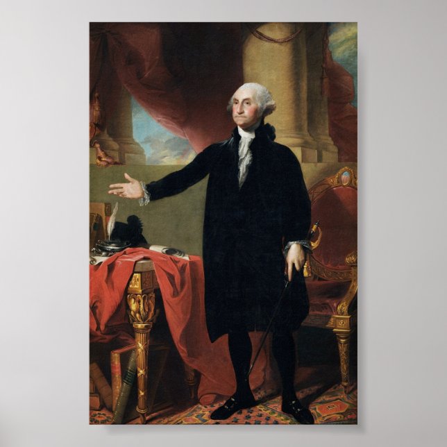 Lansdowne Portrait von George Washington Poster (Vorne)