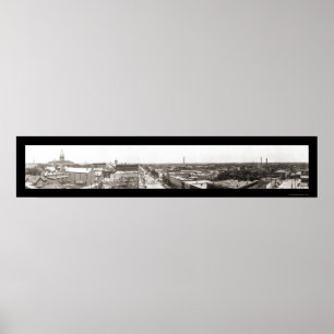 Lansing MI Panoramic Photo 1912 Poster