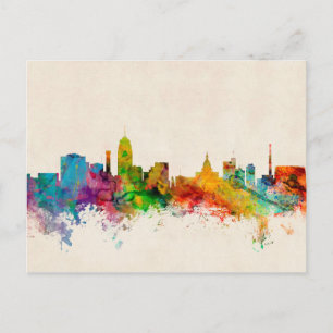 Lansing Michigan Skyline Postkarte