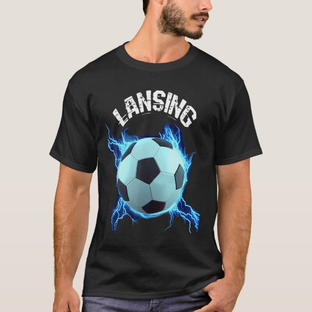 Lansing Soccer Retro T-Shirt (Vorderseite)