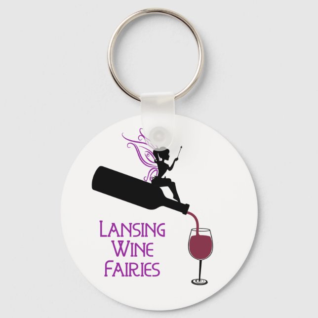 Lansing Wine Fairies Schlüsselanhänger (Vorderseite)