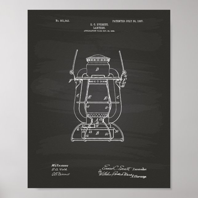 Lantern 1907 Patentenkabine Poster (Vorne)