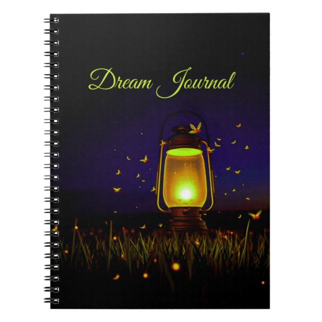Lantern and fireflies Dream Journal Notizblock (Vorderseite)