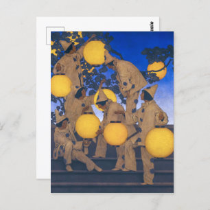Lantern Bearers   Maxfield Parrish   Postkarte