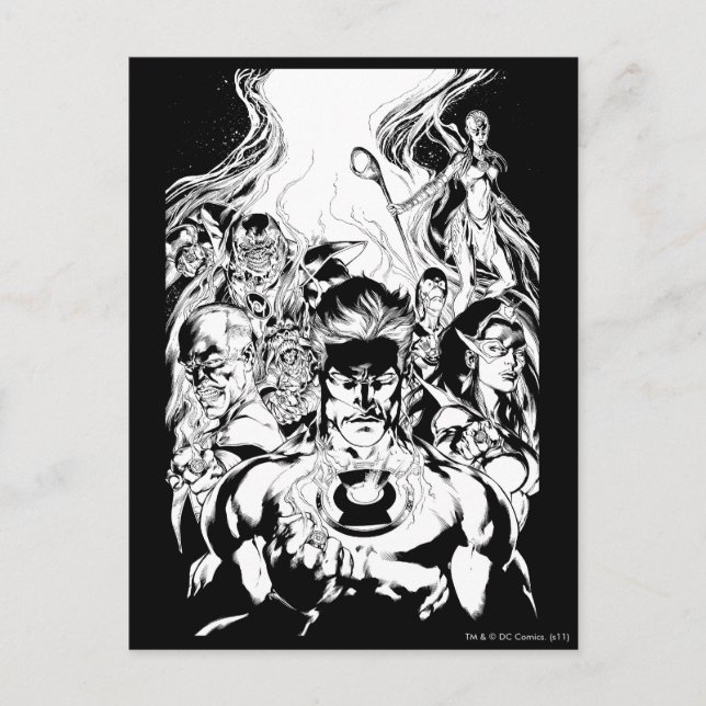 Lantern Corps Group Shot Postkarte (Vorderseite)