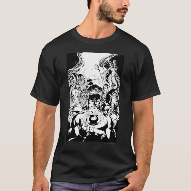 Lantern Corps Group Shot T-Shirt (Vorderseite)