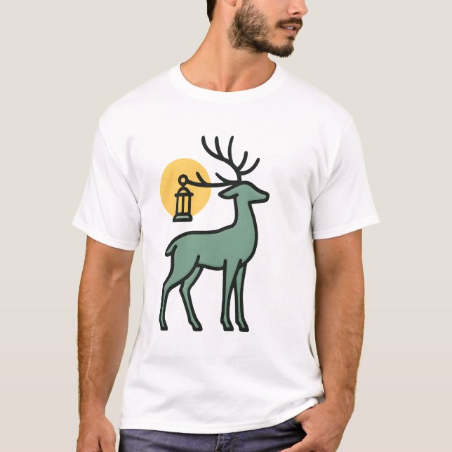 Lantern Deer T-Shirt (Vorderseite)
