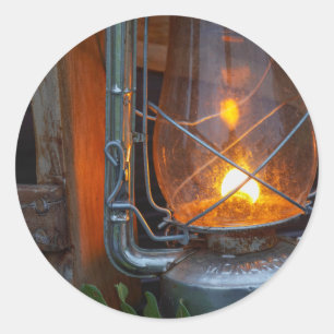 Lantern im Plains Camp, Krüger Nationalpark Runder Aufkleber