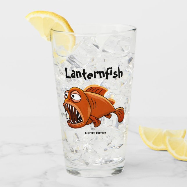 Lantern Orange Fish Glas (Vorderseite Ice)