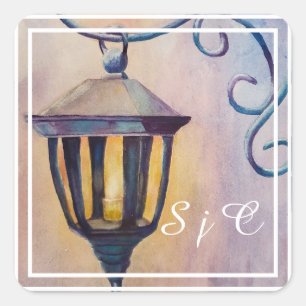 Lantern Quadratischer Aufkleber