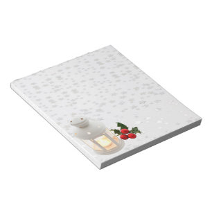 Lantern und Holly Notizblock