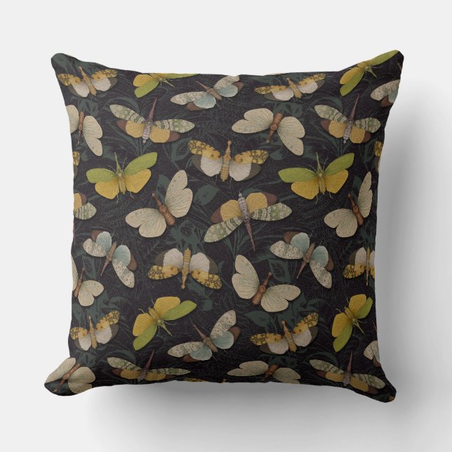 Lanternflies - Pyrops Candelaria & Planthoppers Kissen (Vorderseite)