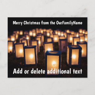 Lanterns Candles Weihnachten Passe Postkarte
