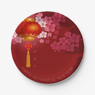 Lanterns Hao Dao Happy Vietnamy New Year PPP Pappteller