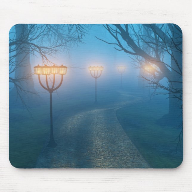 Lanterns in der Nebelmaus Mousepad (Vorne)