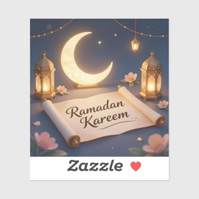 Lanterns Of Blessing - Square Vinyl  Aufkleber (Blatt)