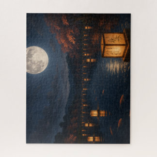 Lanterns on the River Beneath the Full Moon Puzzle