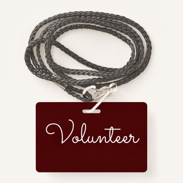 Lanyard Style Abzeichen Ausweis (Vorderseite mit Schlüsselband)