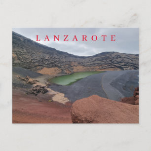Lanzarote El Golfo Blick Postkarte