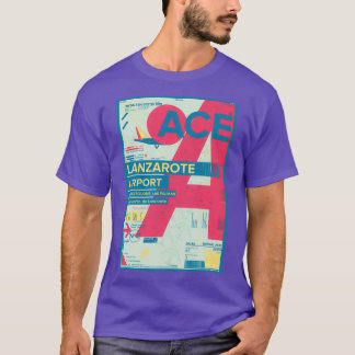 Lanzarote Kanarische Inseln Spanien Flughafen Reis T-Shirt