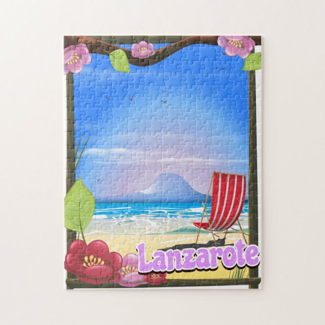 Lanzarote Reiseplakat Puzzle (Vertikal)