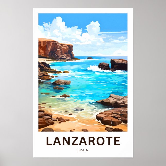 Lanzarote Spanien Reisen Print Poster (Vorne)