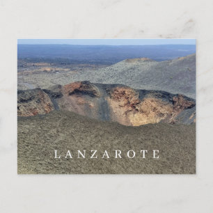 Lanzarote Vulkankankrater Aussicht Postkarte