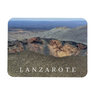 Lanzarote Vulkankankrater Kühlschrankmagnet Magnet