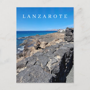 Lanzarote Vulkansteine Blick auf Postkarte