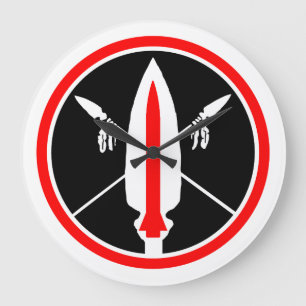 Lanzen-FlugWiedersehen Fort Sill Oklahoma 2015 Große Wanduhr