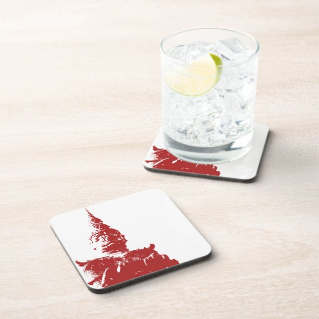 Lao Giant Guardian .. Buddha Park, Vientiane, Laos Getränkeuntersetzer (Rechte Seite)