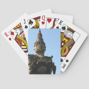 Lao Giant Guardian .. Buddha Park, Vientiane, Laos Spielkarten