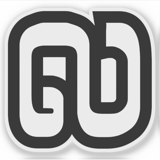 Lao / Laos Number Nine / 9 / ໙ (Kao/Gao) Laotian Aufkleber (Vorderseite)