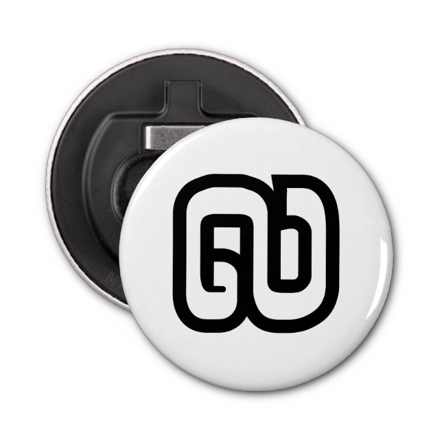 Lao / Laos Number Nine / 9 / ໙ (Kao/Gao) Laotian Flaschenöffner (Vorderseite)