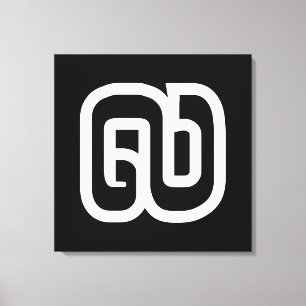 Lao / Laos Number Nine / 9 / ໙ (Kao/Gao) Laotian Leinwanddruck