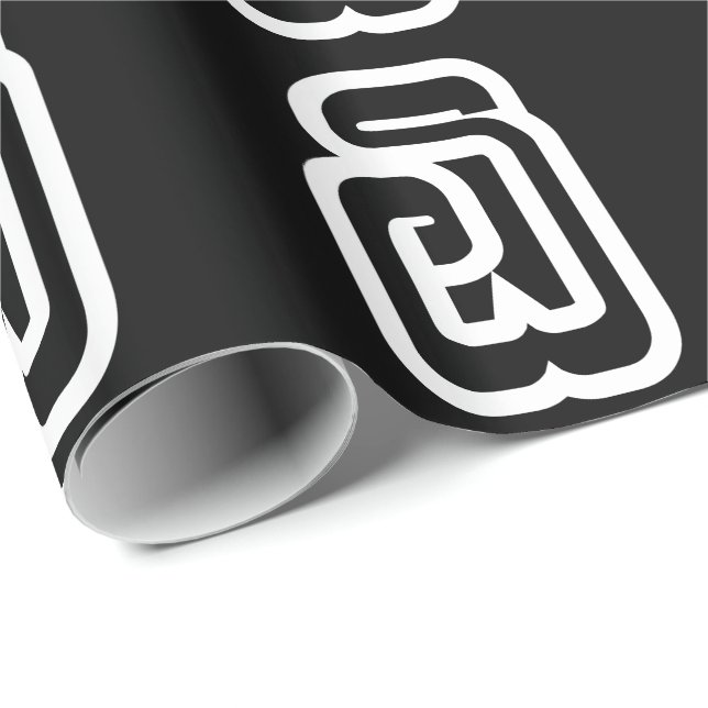 Lao / Laos Nummer 6 / 6 / ໖ (Ho/Hok) Laotian Geschenkpapier (Rolleneckpunkt)