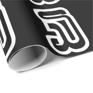 Lao / Laos Nummer drei / 3 / ໓ (Sam) Laotian Geschenkpapier