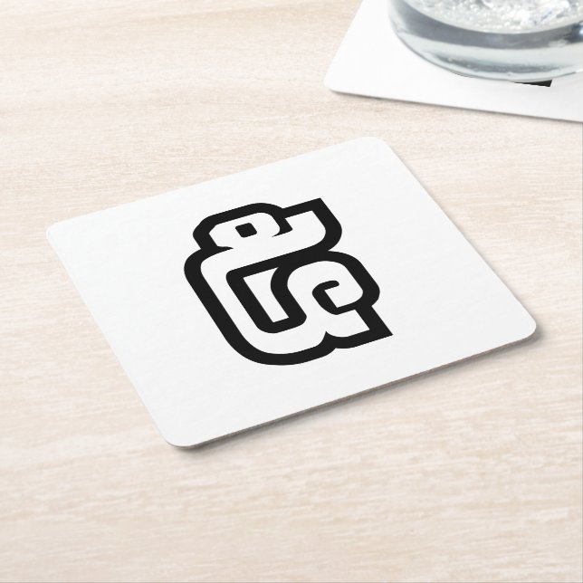 Lao / Laos Nummer fünf / 5 / ໕ (Haa/ha) Laotisch Rechteckiger Pappuntersetzer (angewinkelt)