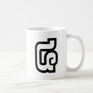 Lao / Laos Nummer Vier / 4 / ໔ (See/Si) Laotisch Kaffeetasse