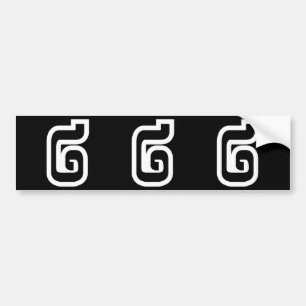 Lao / Laos Nummer Zwei / 2 / ໒ (Song) Laotian Autoaufkleber