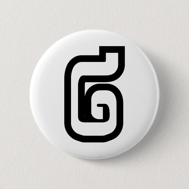 Lao / Laos Nummer Zwei / 2 / ໒ (Song) Laotian Button (Vorderseite)