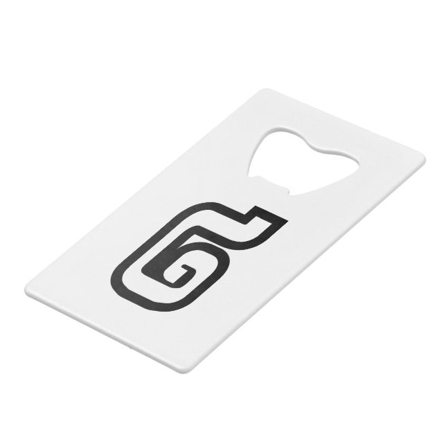 Lao / Laos Nummer Zwei / 2 / ໒ (Song) Laotian Geldbeutel Flaschenöffner (Vorderseite Schrägansicht)