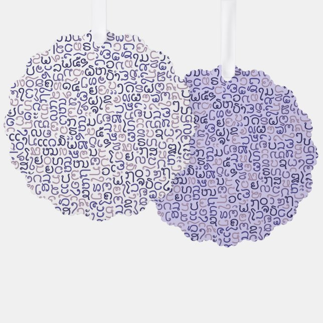 Lao Ornament Karte (Vorderseite/Rückseite)