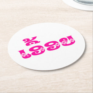 Lao Sister - ເ ອື້ ອ / Euony - Laotian / Laos Runder Pappuntersetzer