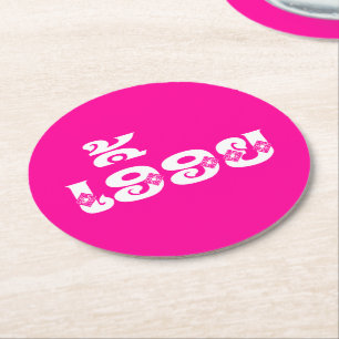 Lao Sister - ເ ອື້ ອ / Euony - Laotian / Laos Runder Pappuntersetzer