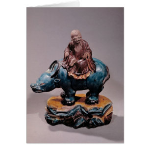 Lao-Tzu auf seinem Büffel, Qing-Dynastie