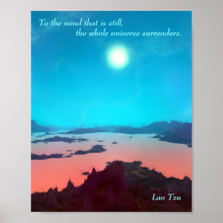 Lao Tzu Custom Quote Aquarius Prime Scifi Poster